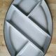 Dish with ceramic compartments