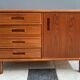 Danish Teak sideboard with drawers and door, 1960s