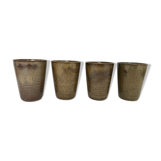 4 digoin espresso cups, 1970