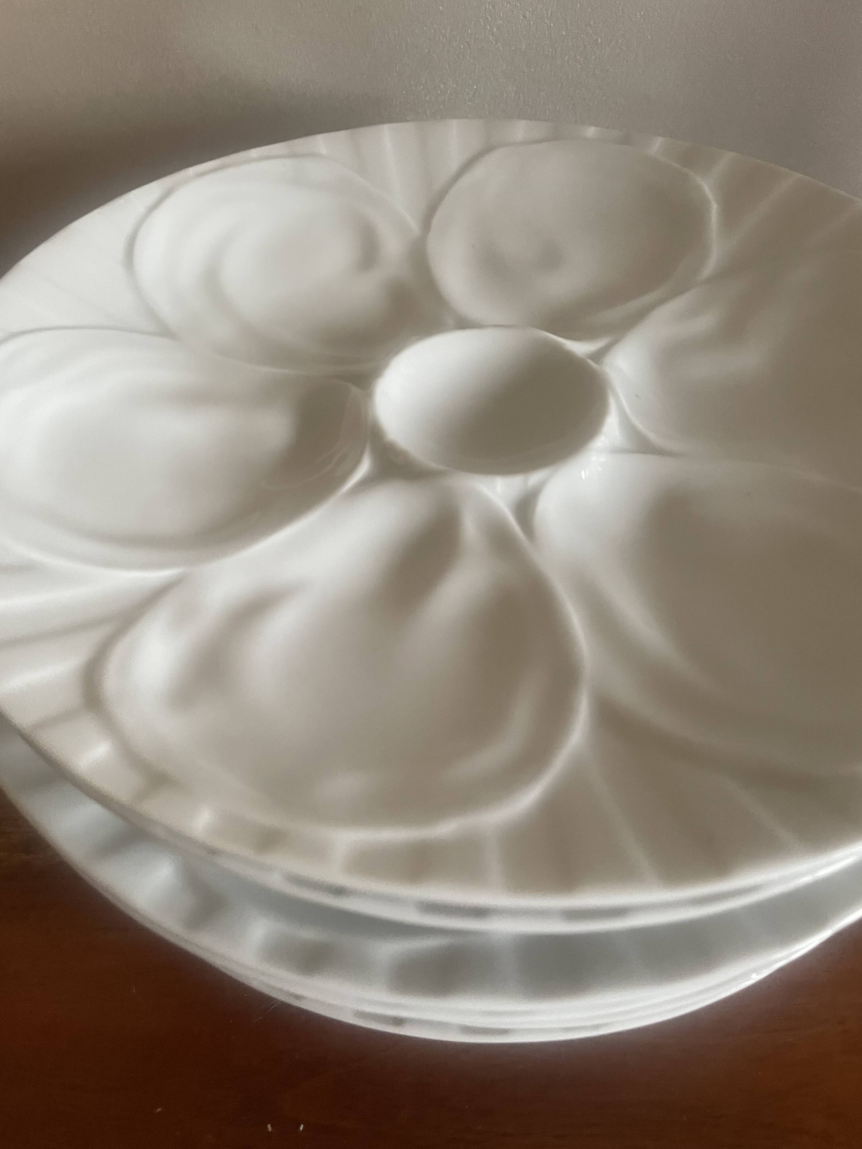6 Pillivuyt oyster plates