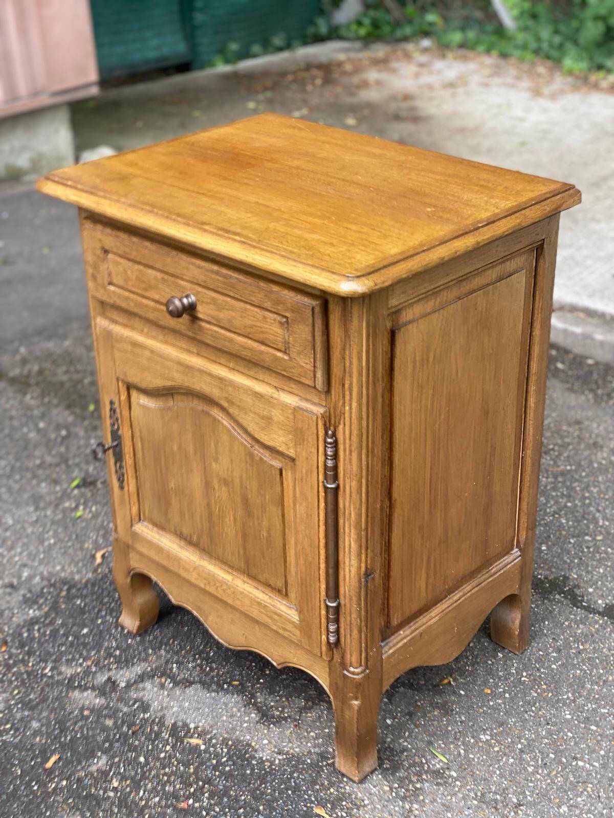 Louis Philippe confiturier in light oak from the 1970s.