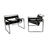 B3 Wassily lounge chairs designed by Marcel Brueur, 1970s edition