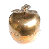 Brass apple-shaped box, 70s
