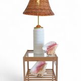 Midcentury Ceramic and Brass Table Lamp by Carstens Tönnieshof, 1960s