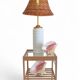 Midcentury Ceramic and Brass Table Lamp by Carstens Tönnieshof, 1960s