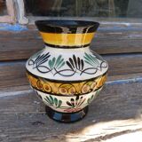 Vintage vase Breton St Jean De Bretagne faience