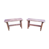 Pair of country country benches