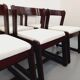 Set of 6 vintage Italian sleigh chairs by Mario Sabot