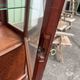 Louis XVI style display cabinet, 19th century, marble and gilded bronzes.