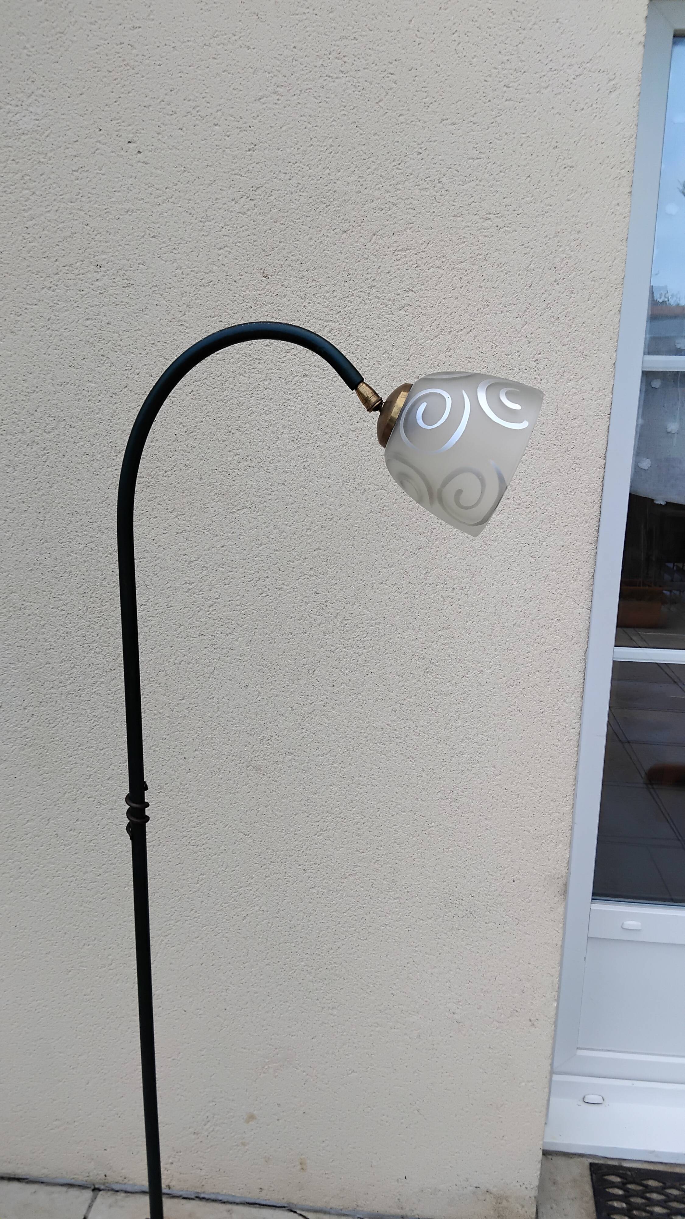 Lampadaire tripode vintage