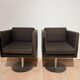 Set of Dutch Cubic Swivel Chairs with Tableau by Lensvelt, 2001