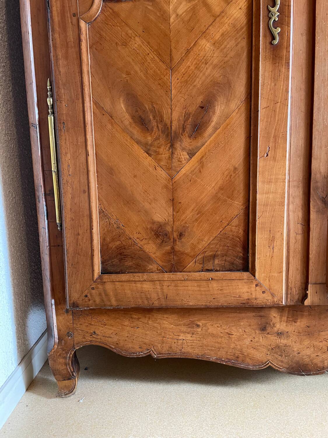 19th-century antique wardrobe