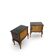 Italian Chippendale bed side tables/nightstands, 1940s/1950s.