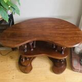Mid-20th century Elephant shelf console in solid mahogany