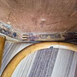 Turned wooden bistro chair, Fischel