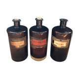 Set of 3 vials of Apothecary