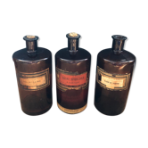 Set of 3 vials of Apothecary