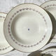 6 opaque porcelain soup plates from Digoin, "Suzy" model