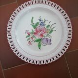 Plate Lunéville flower