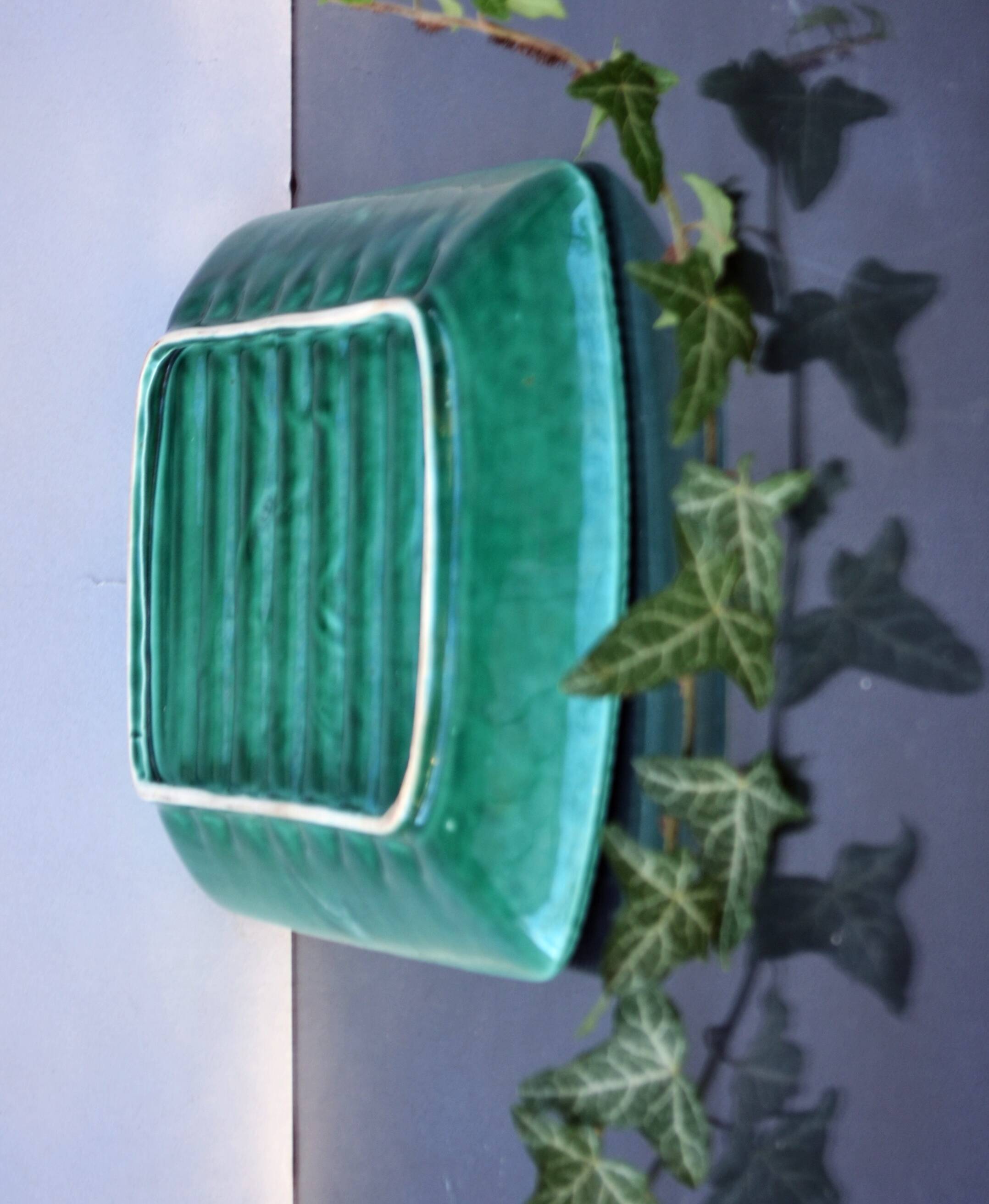 Large Dish Faience Plate circa 1900 Asparagus Majolica France