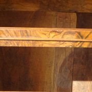 Walnut and walnut burl commode in Louis Philippe style.