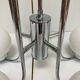 Suspension chromée globe en verre vintage 70’S