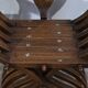 Pair of Savonarola Syrian Walnut Armchairs – Late 19th Century