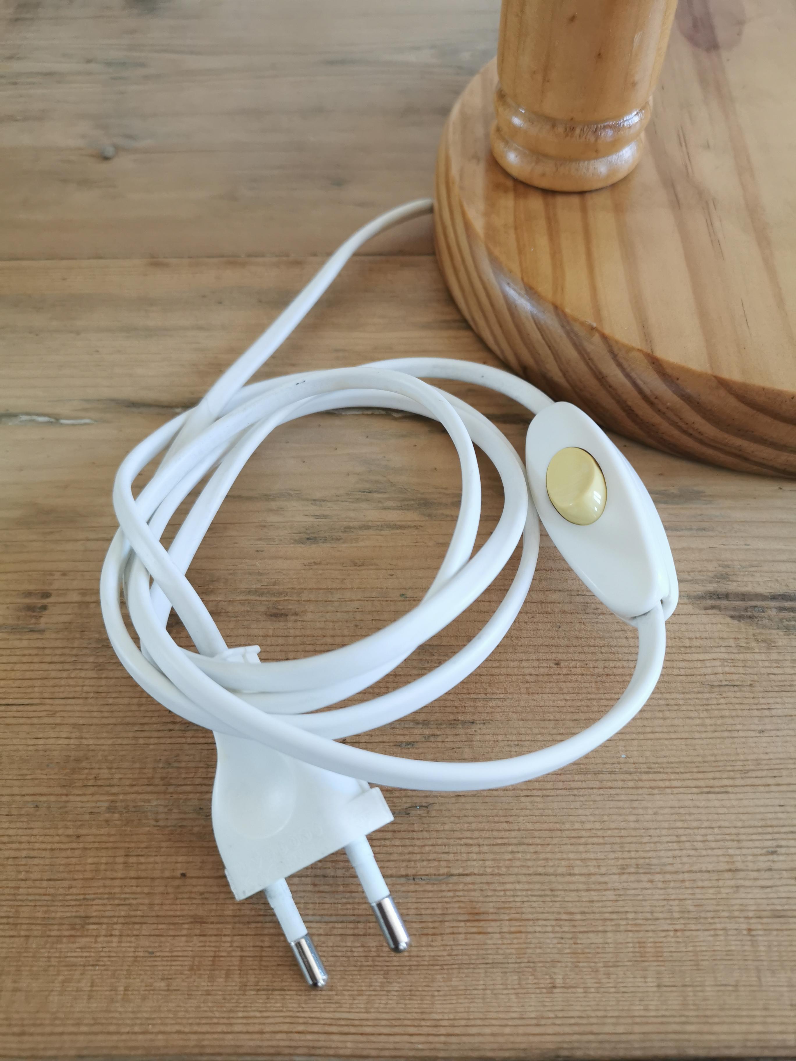 Scandinavian articulated pine lamp