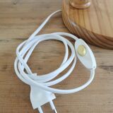 Scandinavian articulated pine lamp