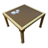 Table basse métal et laiton en céramique de nisco