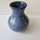 Blue ceramic cat vase signed Jean Louis Scouarnec