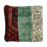 Turkish patchwork rug cushion cover 40x40 cm