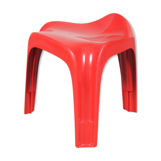 2000s Red “Casalino” stool by Alexander Begge for Casala, Germany