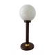 Lampe vintage des années 70 en métal et opaline