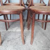 Series 4 chairs cannes bistro by Jacob and Josef KOHN No.55