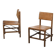 Pair of oak and leather chairs in the style of Gerrit Rietveld 1960s.