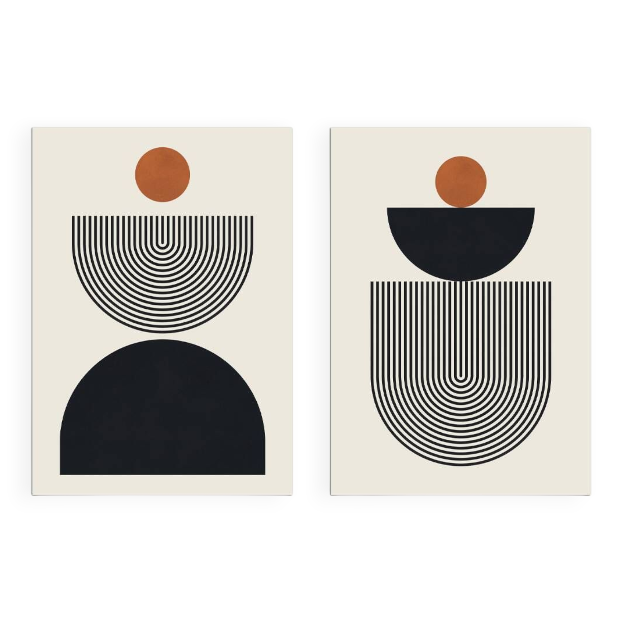 2 geometric art prints. A2 (42x59.4cm)
