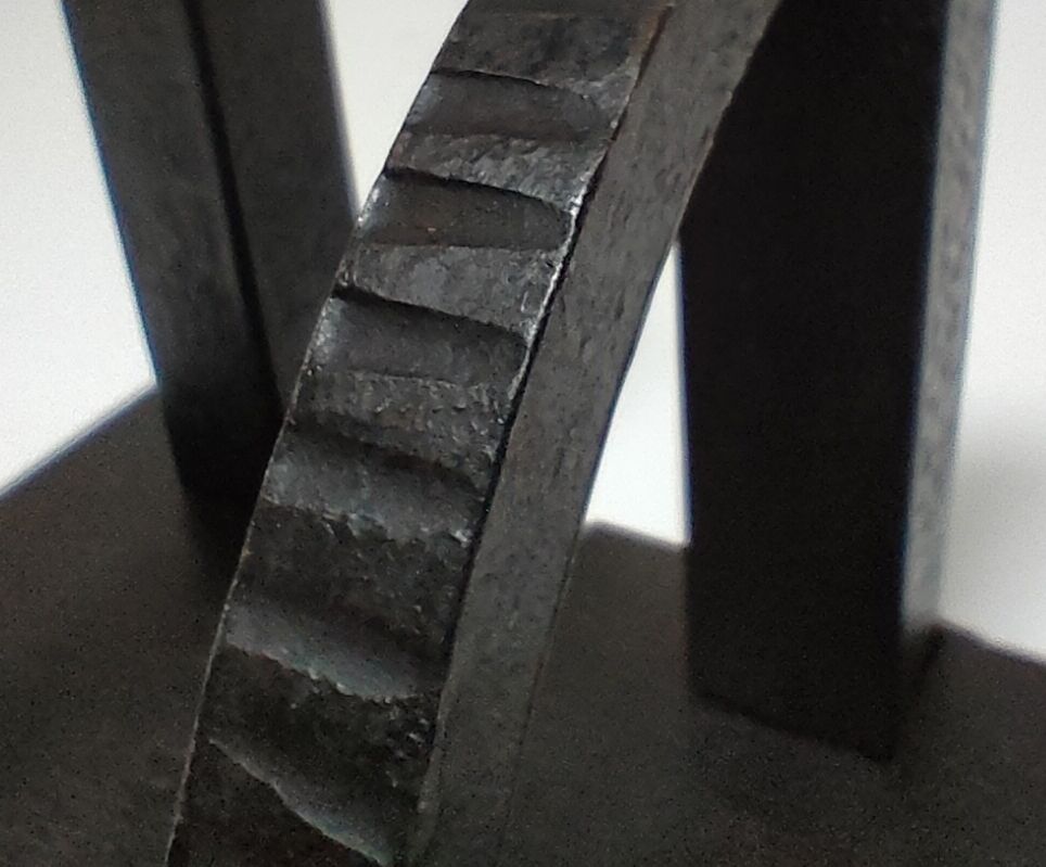 Pair of bookends in black lacquered steel design 60s