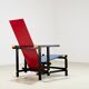 Gerrit Rietveld Red & Blue Chair for Cassina 1918/1970s