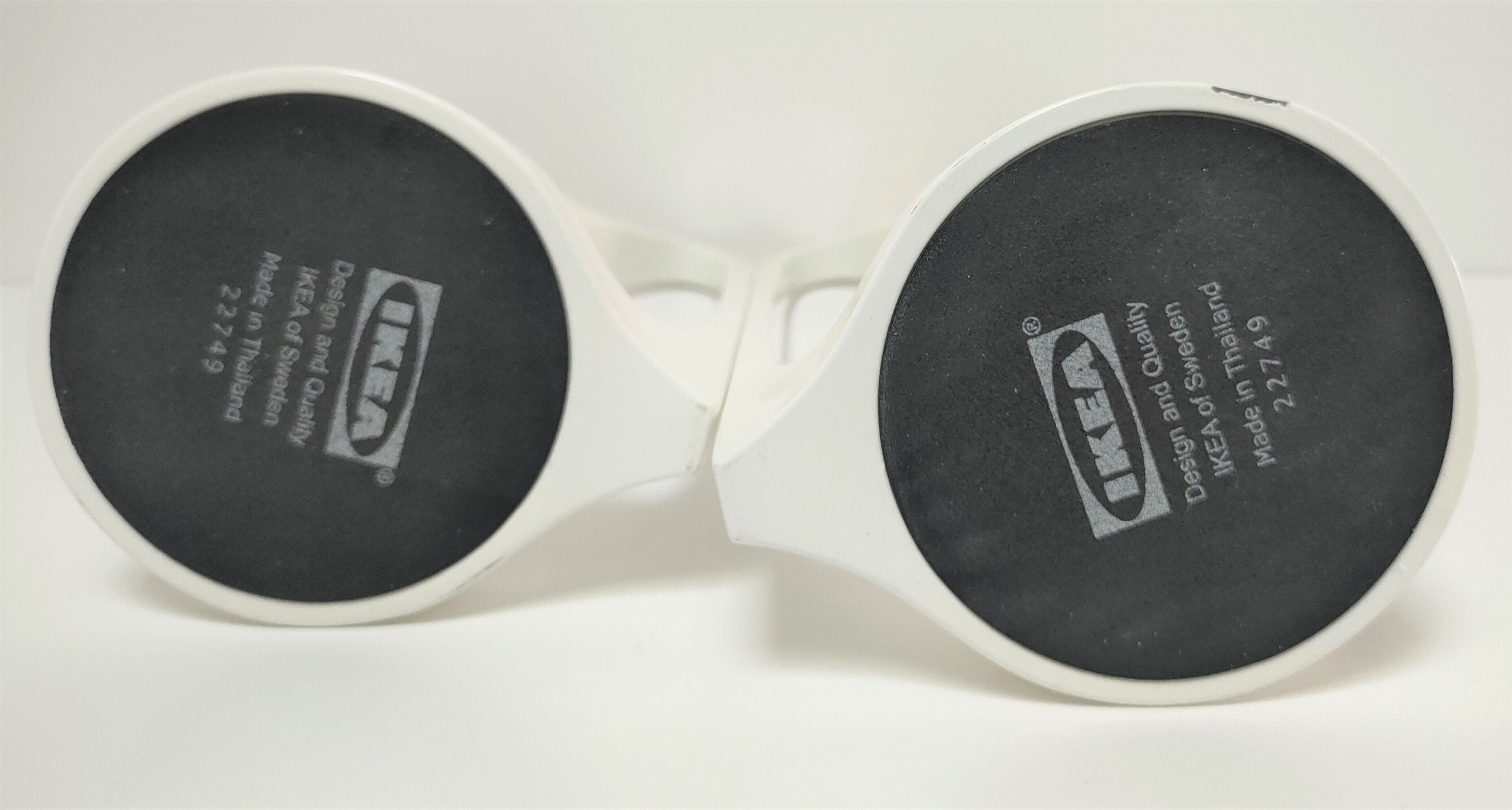 Pair of designer candle holders by Monika Mulder for vintage Ikea