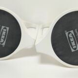 Pair of designer candle holders by Monika Mulder for vintage Ikea