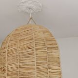 Suspension Gaby in Braided Raffia – 40×50 cm – Handmade in Morocco