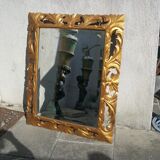 Golden oak mirror - 112x91cm