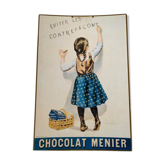 Cardboard Poster Old Chocolate Meunier