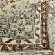 7x10 Turkish Cream Brown Bordered Vintage Rug, 207x316Cm