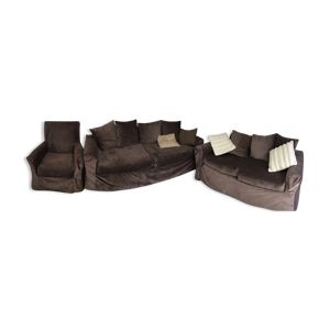 Lot de 2 canapés convertible et une bergère