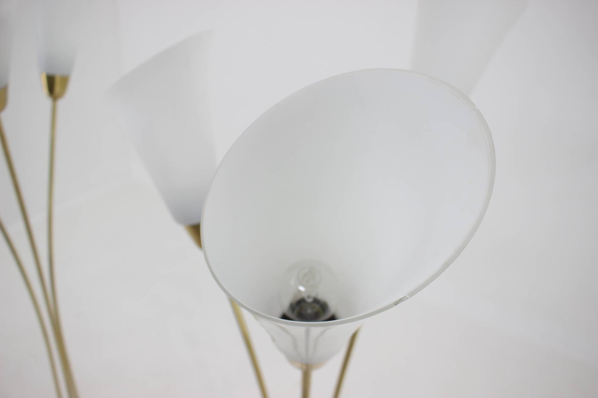 1940s Pair of Art Deco Floor Lamps, Czechoslovakia