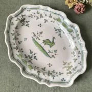 Plat ovale chantourné en faïence de Martres-Tolosane, XIXe siècle