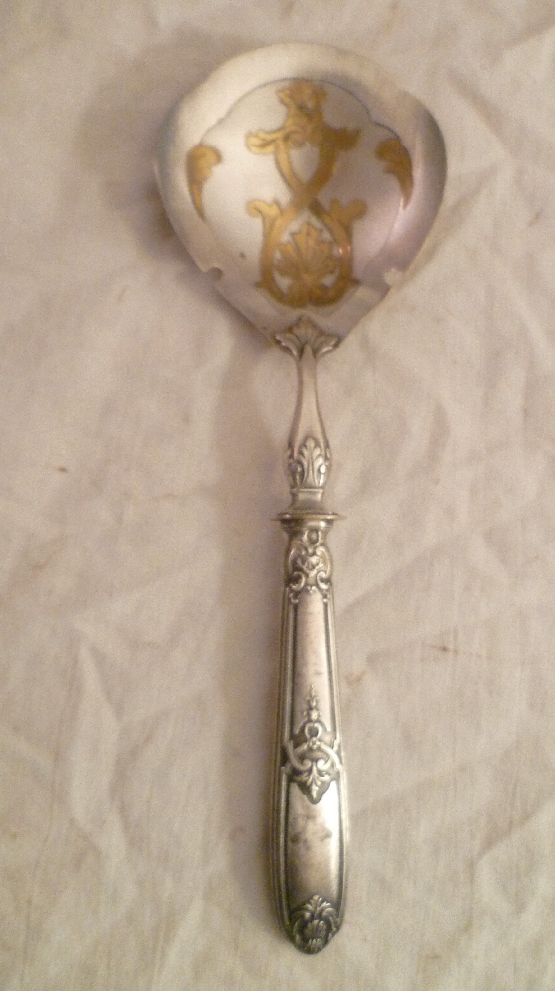 Silver cream entremet spoon hallmark classic styl minerva