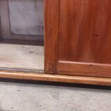 Parisian wardrobe vintags sliding doors in old pitch pine 193x115.5 cm